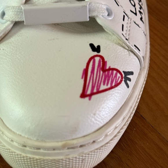 Aldo Women's White and Red Graphic Sneakers - Picture 13 of 14